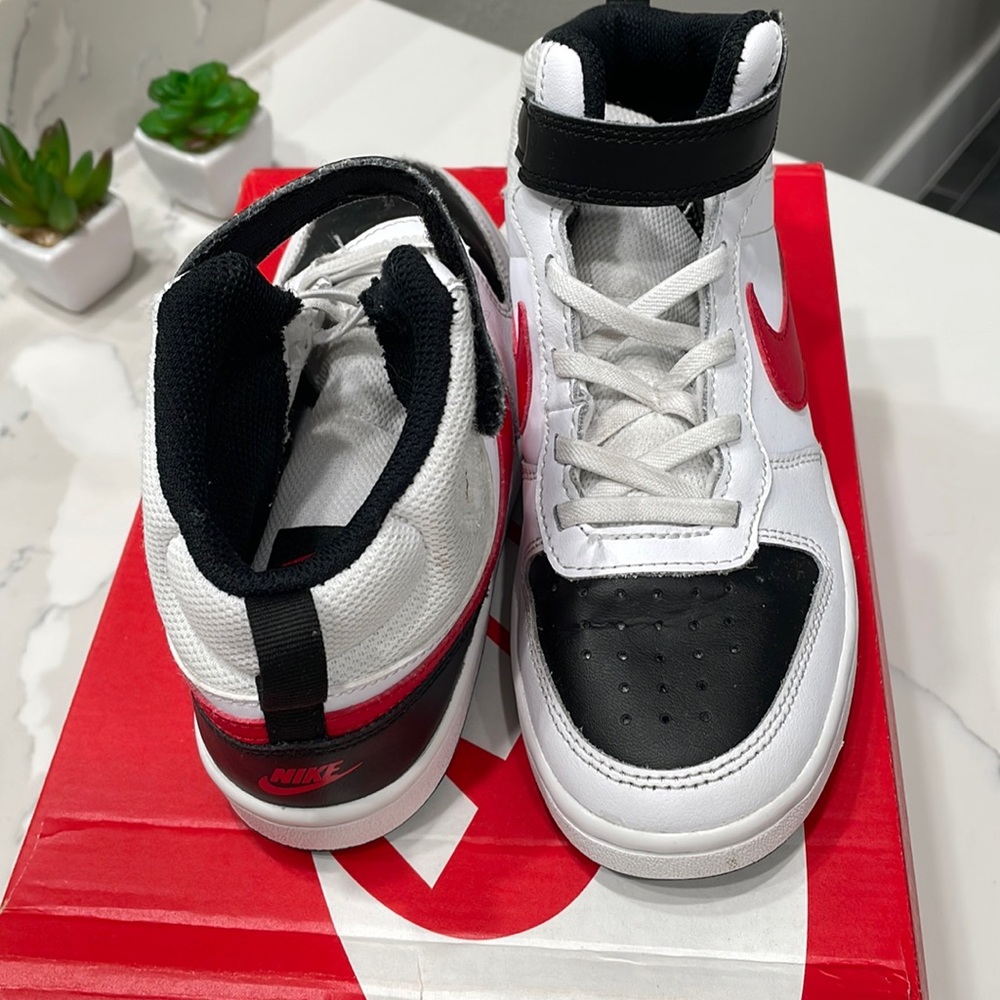 Nike Court Borough Mid (PSV) 2Y White/University Red/Black